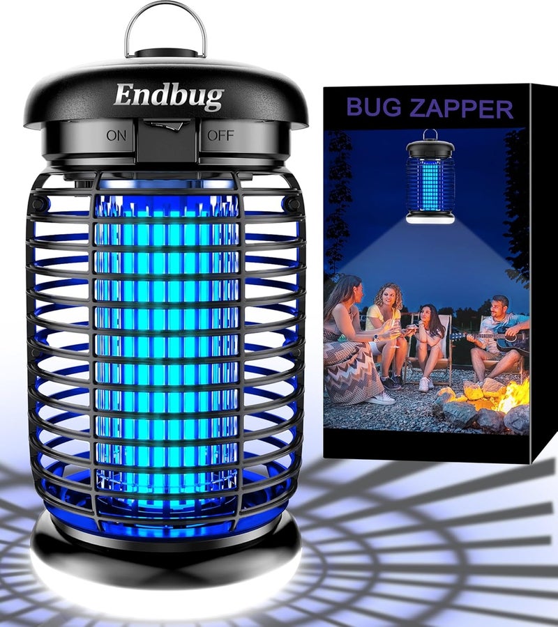Endbug Bug Zapper, Bug Zapper Outdoor Indoor with LED Light, Electric Mosquito Zapper Fly Zapper, Waterproof Mosquito Killer Insect Zapper Fly Trap for Outside Patio Garden Backyard Home - Image 2
